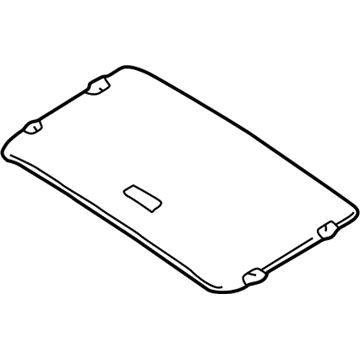 BMW 54-13-7-134-541 Ceiling Frame Covered Velours