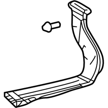 Lexus 87276-50010 Duct, Floor Heater Air