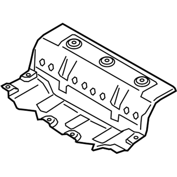 BMW 51-48-8-070-396 Heat Insulation, Rear Silencer, Front