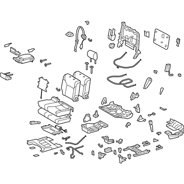 Toyota 71400-6AD11-C1 Seat Assembly