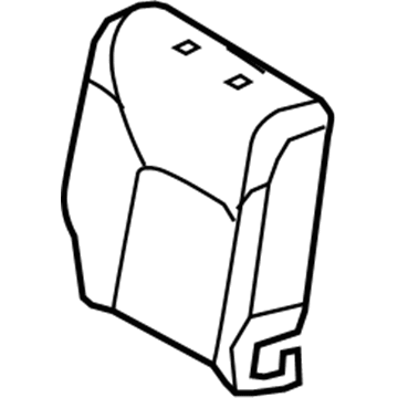 Lexus 71078-60N60-A5 Rear Seat Back Cover Sub-Assembly, Left (For Separate Type)