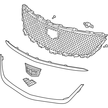 GM 84871441 GRILLE ASM-FRT