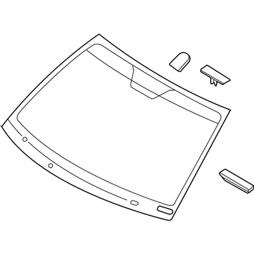 Kia 861112T030 Glass-Windshield