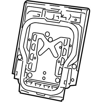 Mopar 68039186AA Frame-Rear Seat Back