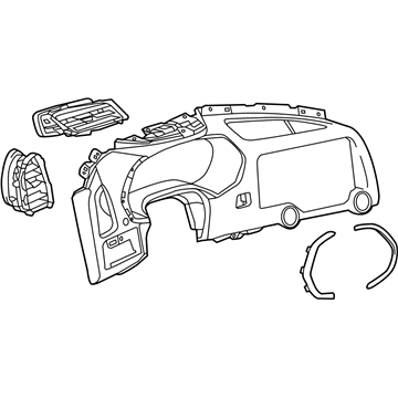 GM 84389612 Cluster Trim