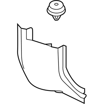 BMW 51-43-7-298-801 Side Trim Panel, Front, Bottom Left