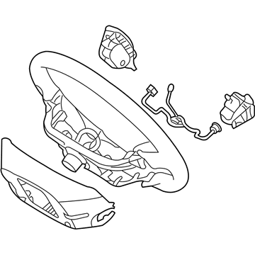 Kia 561104D500BQ Steering Wheel Body Assembly
