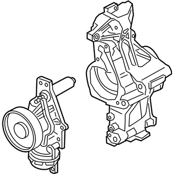 BMW 11-51-7-644-810 Coolant Pump Switchable With Support