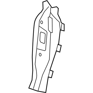 BMW 51-42-7-303-703 Shroud Panel, B-Pillar, Left