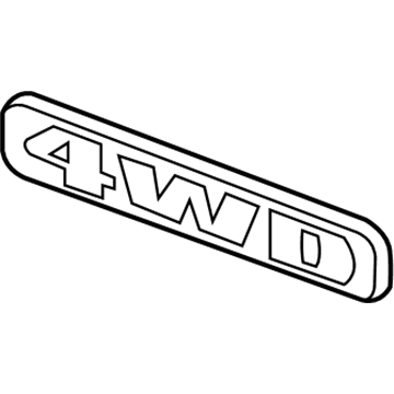 Honda 75719-S9V-A00 Emblem, Rear (4Wd)