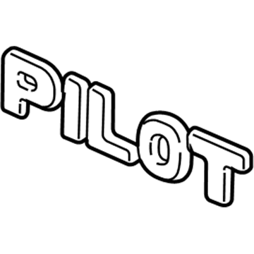 Honda 75722-S9V-A01 Emblem, Rear (Pilot)