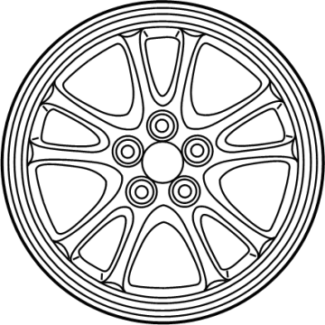 Toyota 42611-12D60 Wheel, Alloy