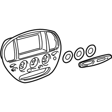 Toyota 84013-0C010 Control Bezel
