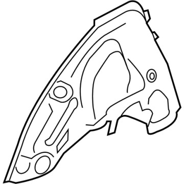 BMW 41-00-7-493-973 Rear Left Wheelhouse, Inner Half