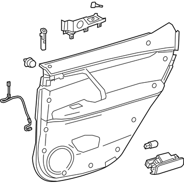 Lexus 67630-0E502-C4 Panel Assembly, RR Door