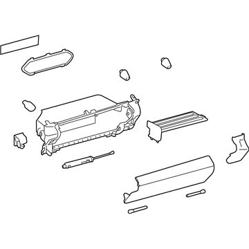 Lexus 55550-24181-C0 Door Assembly, Glove Com