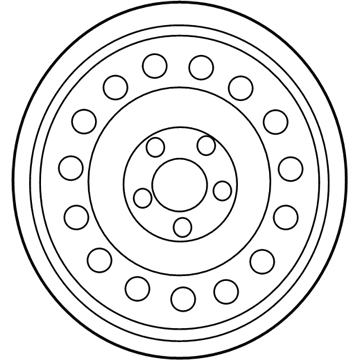 Mopar MB929941 Steel Wheel