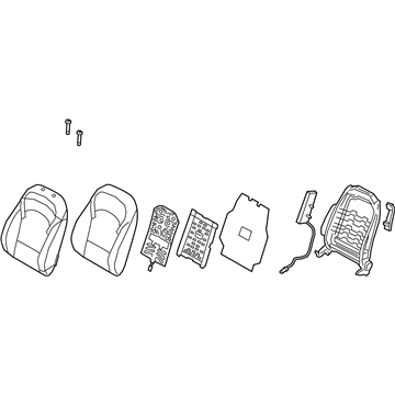 Hyundai 88400-G3210-PKE Back Assembly-Front Seat, RH