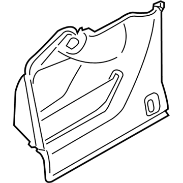 BMW 51-47-7-223-269 Panel Wheel Housing Part.Trunk Right