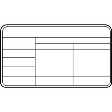 Kia 324012EXA7 Label-1