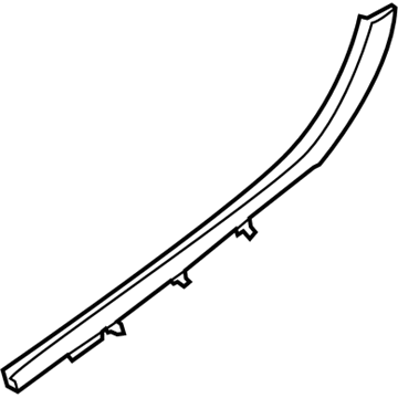 Nissan 83810-1GR0A Moulding-Quarter Window, RH