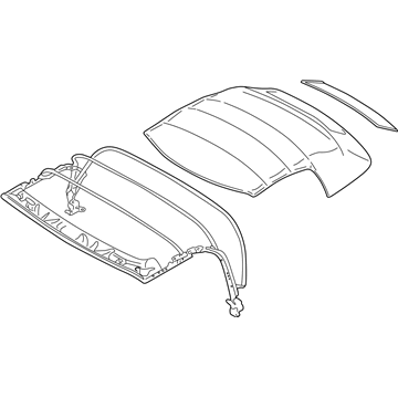 BMW 54-34-8-411-531 Folding Top With Head Lining