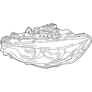 BMW 63-11-7-478-160 Right Led Headlight