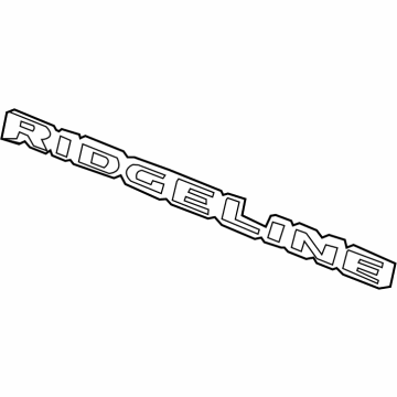 Honda 75722-T6Z-A01 Emblem Set, Rear (Ridgeline)