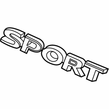 Honda 75723-T6Z-A01 EMBLEM, RR