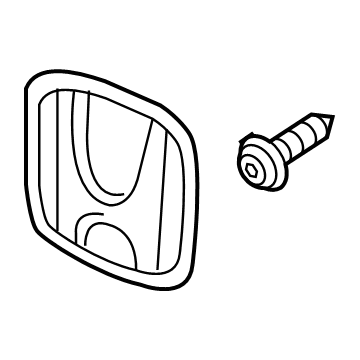 Honda 75701-T6Z-A01 Emblem, Rear (H)