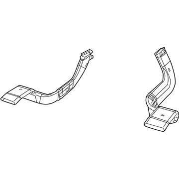 Mopar 5058891AA Duct-Air To Rear Seat