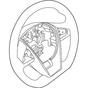 Nissan 48430-4RA1A Steering Wheel Assembly W/O Pad