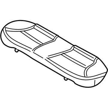Honda 82132-S5A-J01 Pad & Frame, Rear Seat Cushion