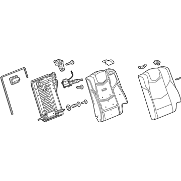 GM 22935214 Seat Back Assembly