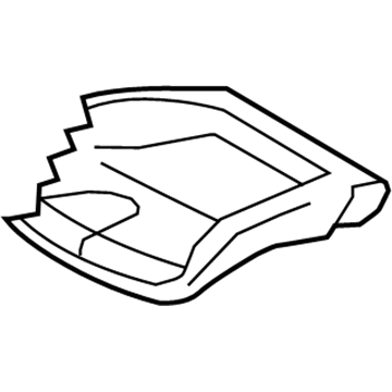 Nissan 87370-JF10A Trim Assy-Front Seat Cushion