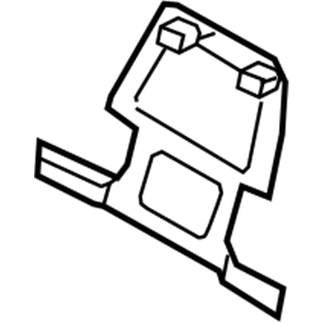 Nissan 87640-JF05A Board Assy-Front Seat Back