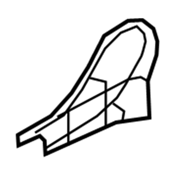 Nissan 87381-JF00A FINISHER Assembly-Rear, Front Cushion LH