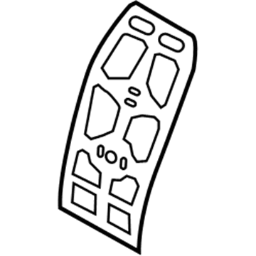 Nissan 87640-JF00A Board Assy-Front Seat Back
