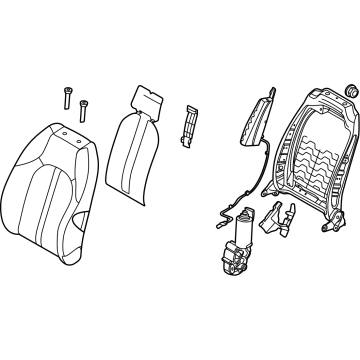 Kia 88400L3090HS7 Back Assembly-Fr Seat, RH