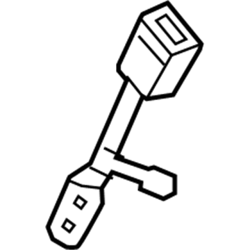 GM 84531739 BUCKLE KIT-F/SEAT BELT *GREY