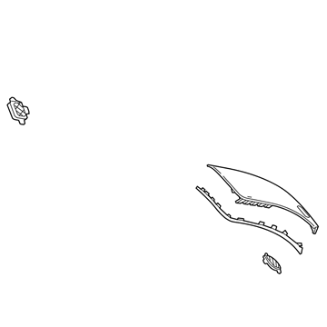 GM 22806314 Upper Trim Panel