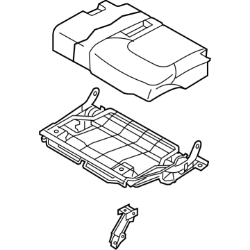 Infiniti 89350-6GW1A Cushion Assy-3rd Seat, LH