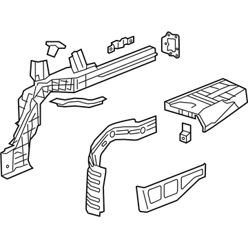 GM 23411202 Rear Rail Assembly