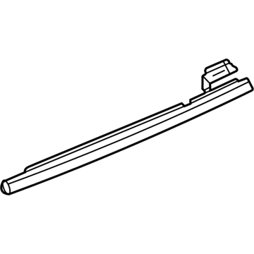 Acura 72950-SEP-A01ZA Molding Assembly, Left Rear Door (Black)
