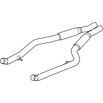 BMW 18-30-7-851-561 Centre Silencer With Tubes