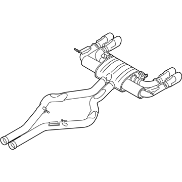 BMW 18-30-7-851-562 Rear Exhaust Flap Muffler