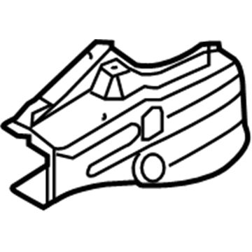 Nissan F4184-ZW0MA Reinforce-HOODLEDGE, Rear RH
