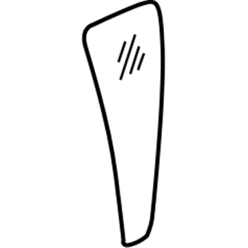 Nissan 82262-EA500 Glass-Rear Door Corner, RH