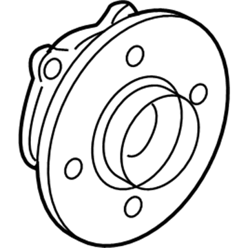 BMW 31-22-6-776-162 Wheel Hub With Bearing, Front
