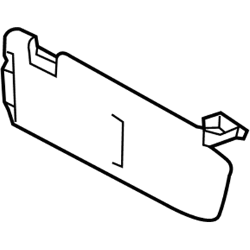 Kia 85210B0100ED Sunvisor Assembly Left